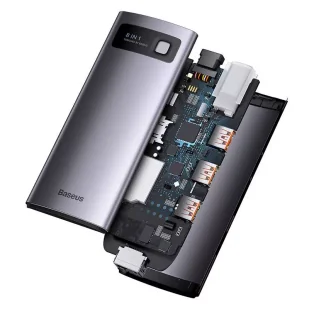 Hub 8w1 Baseus StarJoy Series, USB-C do HDMI + 3 x USB 3.1 + USB-C PD + RJ45 + microSD/SD - Huby USB - miniaturka - grafika 5