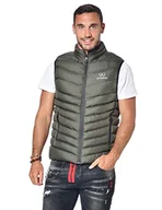 Kurtki męskie - Just Emporio męska kurtka bez rękawów, khaki/szara, XXL, KHAKI/GREY, XXL - miniaturka - grafika 1