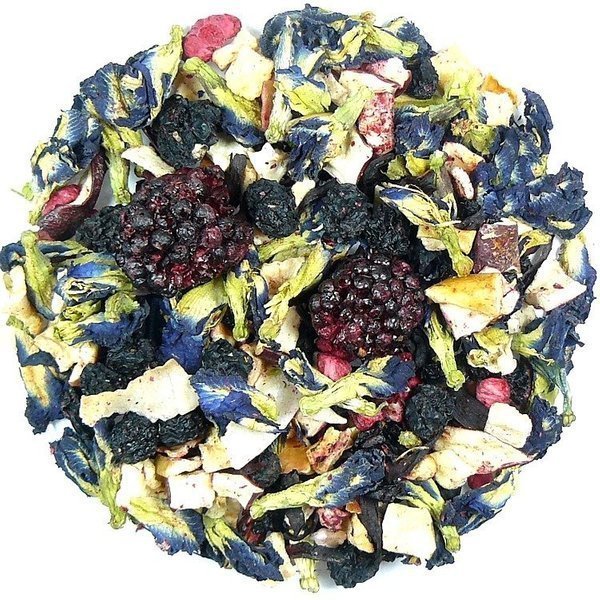 Herbata owocowa Ametystowa Komnata 100 g - Kwiat ślazu malina kokos aronia czarny bez