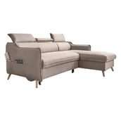 Narożniki - Beżowy narożnik rozkładany Miuform Sweet Harmony, prawostronny - miniaturka - grafika 1