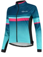 Kurtki rowerowe - Damska kurtka softshellowa Rogelli IMPRESS - Niebieski/Różowy - S - miniaturka - grafika 1