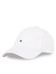 Tommy Hilfiger Czapka z daszkiem Essential Flag Soft Cap AW0AW17131 Biały - Czapki damskie - miniaturka - grafika 1