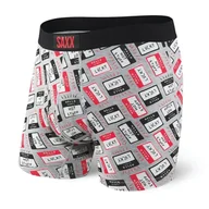 Majtki męskie - Bokserki męskie wygodne SAXX ULTRA Boxer Brief Fly tabliczki z nazwami - szare - miniaturka - grafika 1