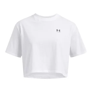 Koszulka damska Under Armour Boxy Crop Logo - Koszulki sportowe damskie - miniaturka - grafika 1