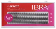Sztuczne rzęsy i akcesoria - IBRA Makeup Zestaw Kępek V Effect 0,10/B MIX - miniaturka - grafika 1