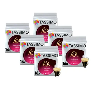 ZESTAW - Kapsułki Tassimo L'OR Cafe Long Intense 6x16 szt. - Kawa w kapsułkach i saszetkach ZESTAW - Kapsułki Tassimo L'OR Cafe Long Intense 6x16 szt. - Kawa w kapsułkach i saszetkach - miniaturka - grafika 1