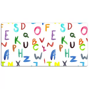 Ochronna mata na biurko Kolorowe litery 120x60 cm, Dywanomat - Podkładki na biurko - miniaturka - grafika 1