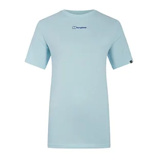 Berghaus Damska koszulka z krótkim rękawem Boyfriend Dolomites Mountain, Iced Aqua, 18 - Koszulki i topy damskie - miniaturka - grafika 1