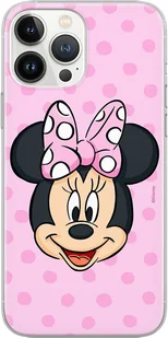 Etui na telefon komórkowy Minnie 057 Disney Full Print Pink kompatybilne z iPhone 14 - Etui i futerały do telefonów - miniaturka - grafika 1