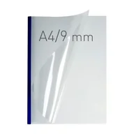 Artykuły biurowe - Termookładki OPUS O.THERMOTOP 9mm DOUBLE CLEAR miękkie grzbiet granatowy 40szt. /210688/ - miniaturka - grafika 1