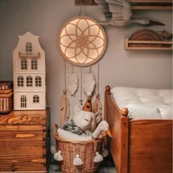 Lampy stojące - Lampka nocna dla dzieci łapacz snów boho - miniaturka - grafika 1