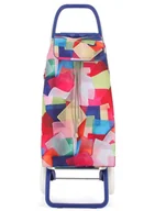 Torby i wózki na zakupy - Wózek składany 2-kołowy Rolser I-Max Agatha Ruiz de la Prada - cubes - miniaturka - grafika 1