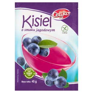 Celiko Kisiel o Smaku Jagodowym bezglutenowy 40g - - Kisiel - miniaturka - grafika 1