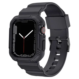 Kingxbar CYF106 2w1 pasek Apple Watch SE, 8, 7, 6, 5, 4, 3, 2, 1 (41, 40, 38 mm) z wbudowanym etui szary - Akcesoria do smartwatchy - miniaturka - grafika 5