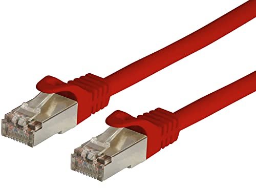 Techly ICOC CCA6F-100-RE - kabel sieciowy (10 m, Cat6, F/UTP (FTP), RJ-45, RJ-45, czerwony)