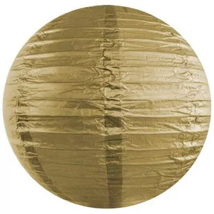 Party Deco Lampion Kula złoty - 35 cm - 1 szt. LAP35-019 - Dekoracje sali - miniaturka - grafika 1