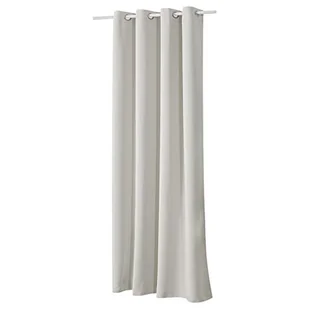WOLTU zasłona nieprzejrzysta, z oczkami, 250 g/m², ciężka, zaciemniająca zasłona termiczna, nieprzepuszczająca światła, do salonu, pokoju dziecięcego, sypialni, 1 szt，135x245 cm Mlecznobiały - Firany i zasłony dla dzieci - miniaturka - grafika 1