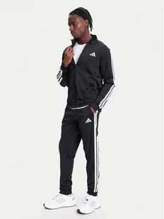 adidas Dres Basic 3-Stripes JI8858 Czarny Regular Fit - Dresy męskie - miniaturka - grafika 1