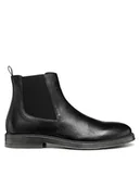 Botki męskie - Geox Sztyblety U Henreys U56LWC 00046 C9999 Czarny - miniaturka - grafika 1