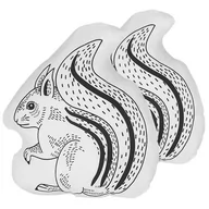 Kołdry i poduszki dla dzieci - Zestaw 2 poduszek dla dzieci wiewiórka 42 x 48 cm biało-czarny KOLKATA - miniaturka - grafika 1