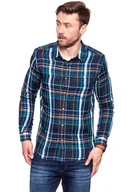 Koszule męskie - Wrangler, Koszula męska, Ls 1Pkt Shirt Navy W5953T835, rozmiar S - miniaturka - grafika 1