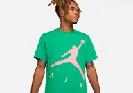 Koszulki męskie - Nike Air Jordan Jumpman Air Hbr Crew Tee Stadium Green - miniaturka - grafika 1