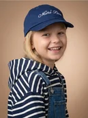 Czapki dla dzieci - Sinsay - Czapka z daszkiem z haftowanym napisem - granatowy - miniaturka - grafika 1