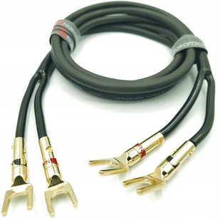 Nakamichi Kabel głośnikowy Ofc 2x2,5 widełki 1,5m - Kable - miniaturka - grafika 1