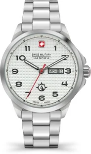 Zegarek Zegarek męski SWISS MILITARY SMWGH2100302 stalowy klasyczny do pływania - Zegarki męskie - miniaturka - grafika 1