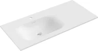 Umywalki - Mexen Vela umywalka wpuszczana w blat lewa 101 x 46,5 cm, biała mat - 25231001L - miniaturka - grafika 1