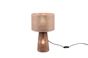 REALITY LEUCHTEN Lampa stołowa Straw z rattanu - Lampy stojące - miniaturka - grafika 1