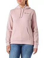 Bluzy damskie - Champion Legacy American Classics W-Script Logo Light Powerblend Fleece Damska bluza z kapturem, Różowy, L - miniaturka - grafika 1