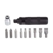 Śrubokręty - Proline Wkrętak udarowy z 9-ma końcówkami PŁ.+ PH.) 10016 PX10016 - miniaturka - grafika 1