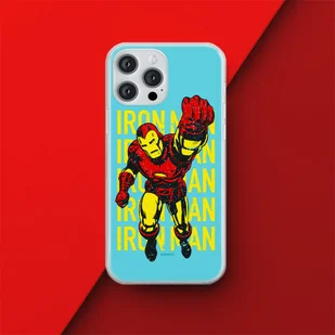 Etui Iron Man 009 Marvel Nadruk pełny Niebieski Producent: Xiaomi, Model: REDMI 10C - Etui i futerały do telefonów - miniaturka - grafika 1