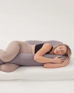 Poduszki do karmienia - PIAPIMO-PODUSZKA CIĄŻOWA DO SPANIA TYPU 7 JERSEY SZARY - miniaturka - grafika 1