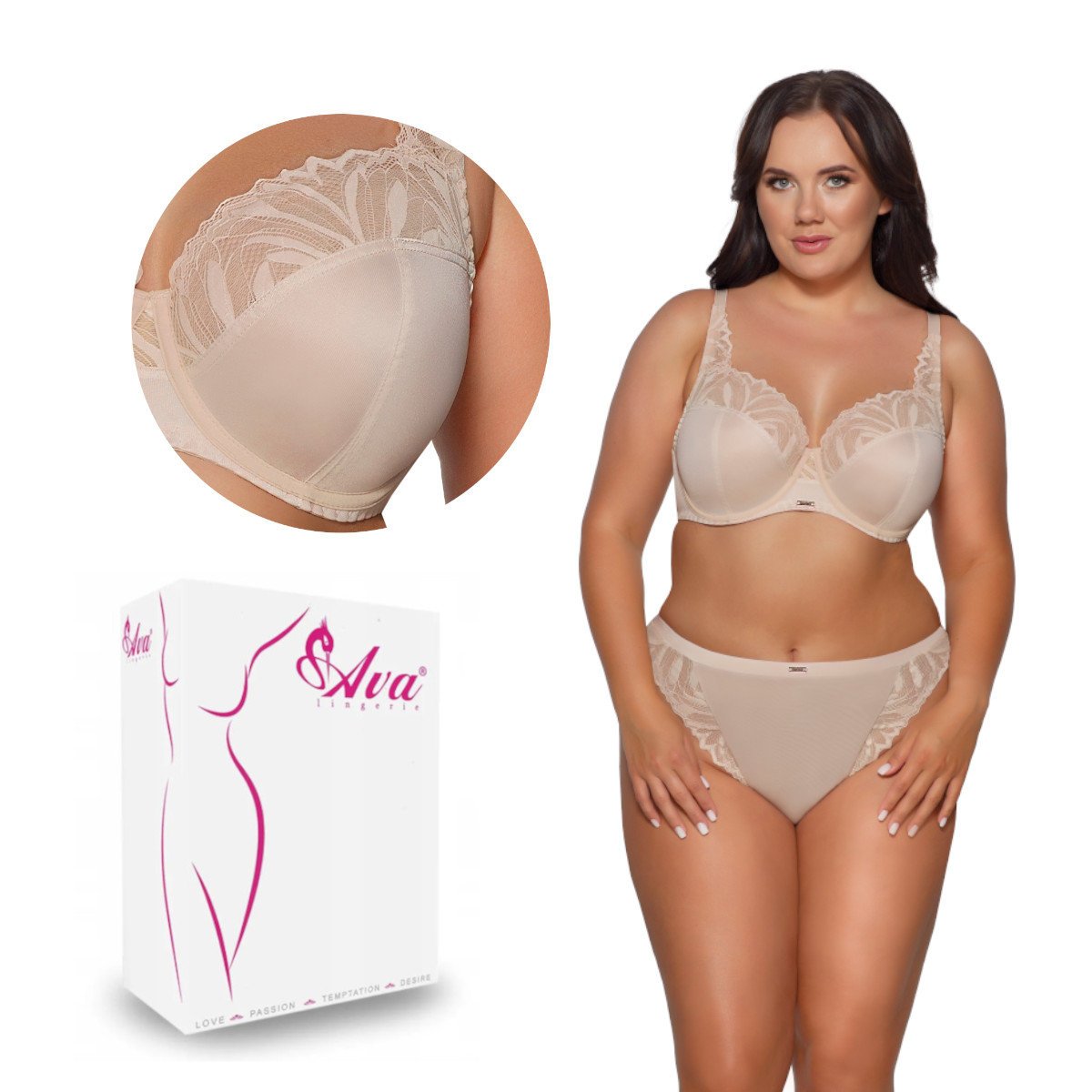 Biustonosz Soft AV 2106 miękki beżowy 65D