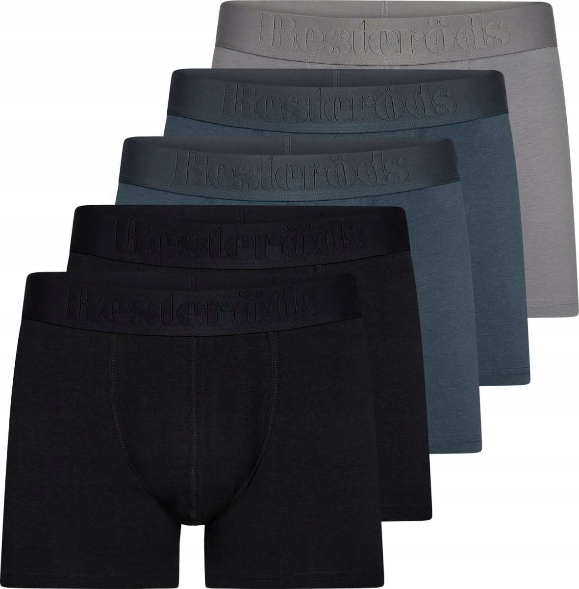 Bokserki Męskie Resteröds Premium Boxers Bambusowe 5-Pak Mix Kolorów S