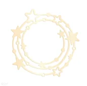Scrapbooking - Wykrojnik dp craft - wianek z gwiazdkami - miniaturka - grafika 1