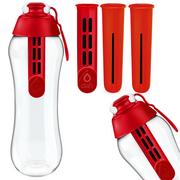 Butelki filtrujące - Dafi Butelka Filtrująca Bd700Red 0,7 L Czerwony + 2× Wkład Filtrujący Wessper Aquacap Red 1 Szt. - miniaturka - grafika 1