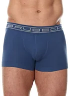 Majtki męskie - Brubeck Bokserki męskie shortbox Comfort Cotton niebieskie r. L BX10050A - miniaturka - grafika 1