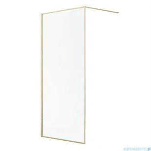 Radaway Modo F II Gold kabina Walk-in 55x201cm Złoty połysk szkło przejrzyste 10409055-09-01 - Kabiny prysznicowe - miniaturka - grafika 1