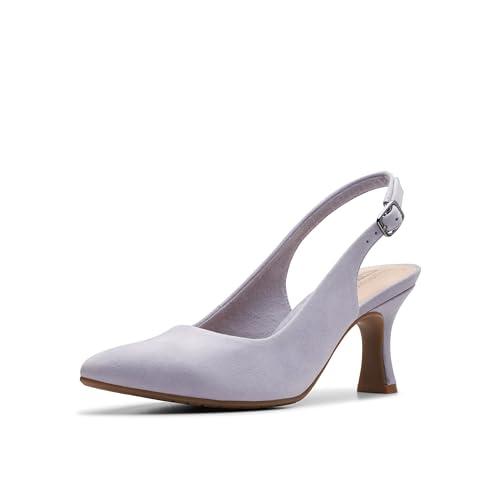 Clarks Damskie czółenka Kataleyna Step, Niebiesko-szary zamsz, 40 EU