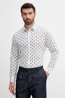 Koszule męskie - Pepe Jeans koszula bawełniana męska kolor biały regular z kołnierzykiem klasycznym PM309091 - miniaturka - grafika 1