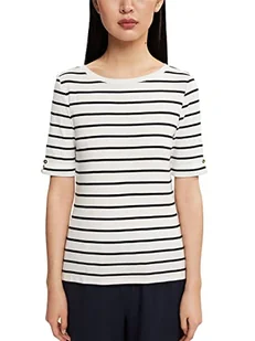ESPRIT Collection Koszulka damska, 114/Off White 5, XS - Koszulki i topy damskie - miniaturka - grafika 1