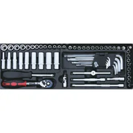 Zestawy narzędziowe - B2B Partner Zestaw Gola 1/4", 61 szt GJ-5001 - miniaturka - grafika 1