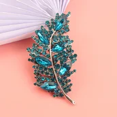 Inne - TEMU Atrakcyjna i innowacyjna broszka z liściem z kryształków górskich, szykowny i wyrafinowany szalik z guzikiem, odpowiedni zarówno dla mężczyzn, - miniaturka - grafika 1