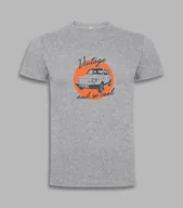 Koszulki męskie - T-shirt Fiat 126p "Vintage and so cool" Szary L - miniaturka - grafika 1
