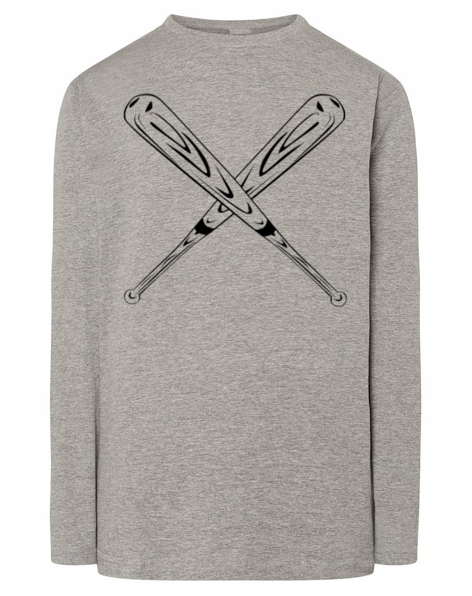 Longsleeve męski nadruk SPORT BASEBALL r.XXL