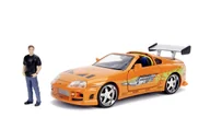 Samochody i pojazdy dla dzieci - JADA FAST AND FURIOUS TOYOTA SUPRA POMARAŃCZOWY + FIGURKA BRIAN 1:24 253205001 - miniaturka - grafika 1