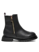 Buty dla chłopców - Tommy Hilfiger Botki Chelsea Boot T3A5-33566-1351 M Czarny - miniaturka - grafika 1